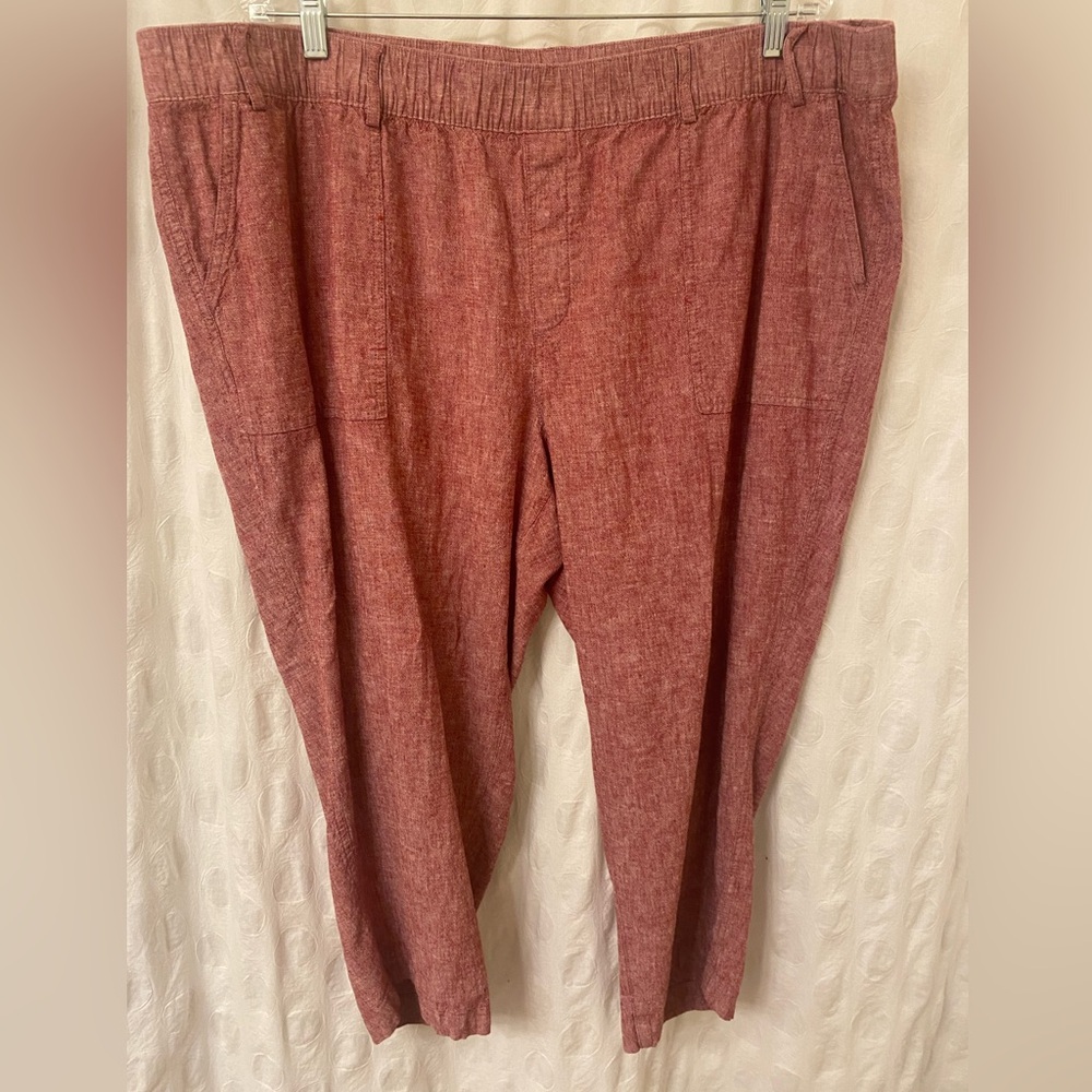 Lane Bryant Red Capris